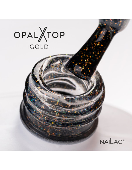 Hybrid top coat OpalX Top Gold NaiLac 7ml