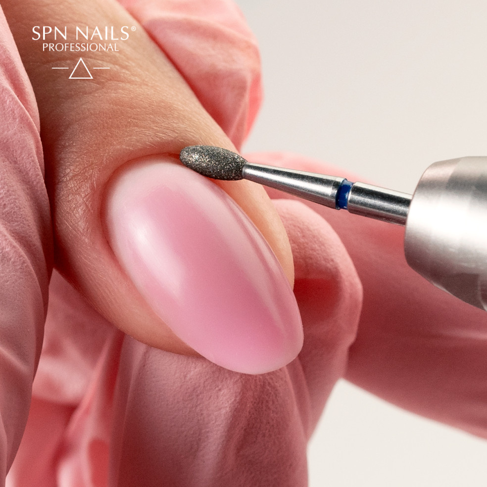 Diamond bit for nails, cuticles and feet - short flame
