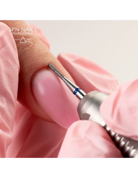 Diamond bit for nails, cuticles and feet - a long, cut cylinder