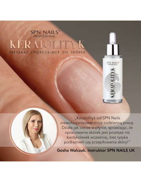 Preparat zmiękczający do skórek - SPN Nails Keratolityk 30ml