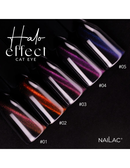 Lakier hybrydowy Halo Effect Cat Eye #04 NaiLac 7ml