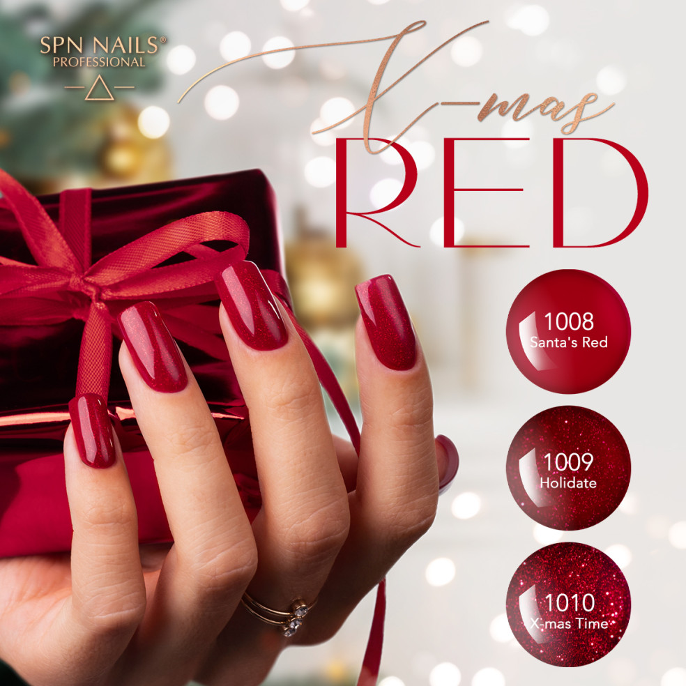 Lakier hybrydowy 1008 Santa's Red UV...