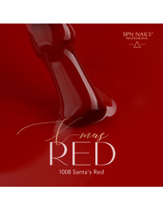 1008 Santa's Red UV LaQ 8ml SPN Nails 2