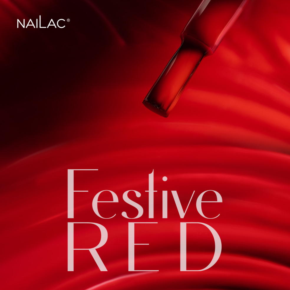Festive Red Hybrid polish NaiLac 7ml Festive Red Hybrid polish NaiLac 7ml