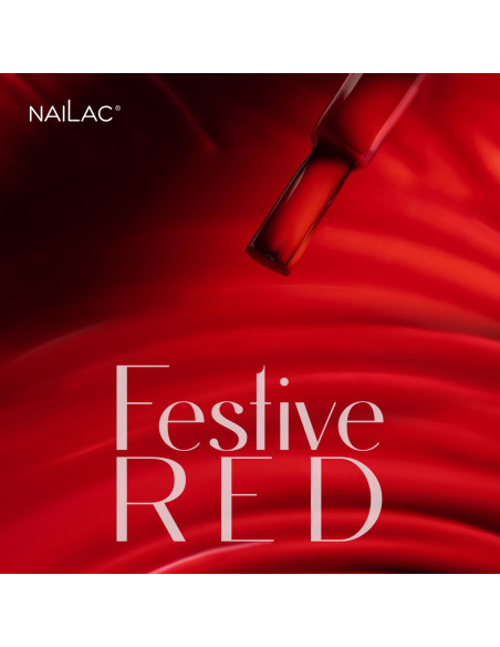 Lakier hybrydowy Festive Red NaiLac 7 ml