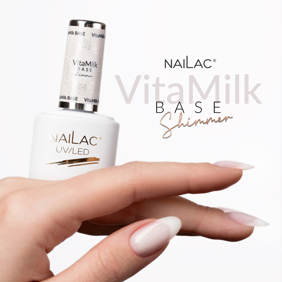 VitaMilk Shimmer Base coat NaiLac 7ml VitaMilk Shimmer Base coat NaiLac 7ml