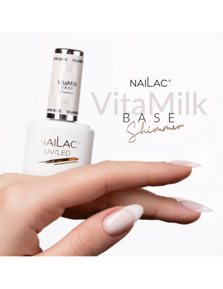Baza hybrydowa VitaMilk Base Shimmer NaiLac 7ml