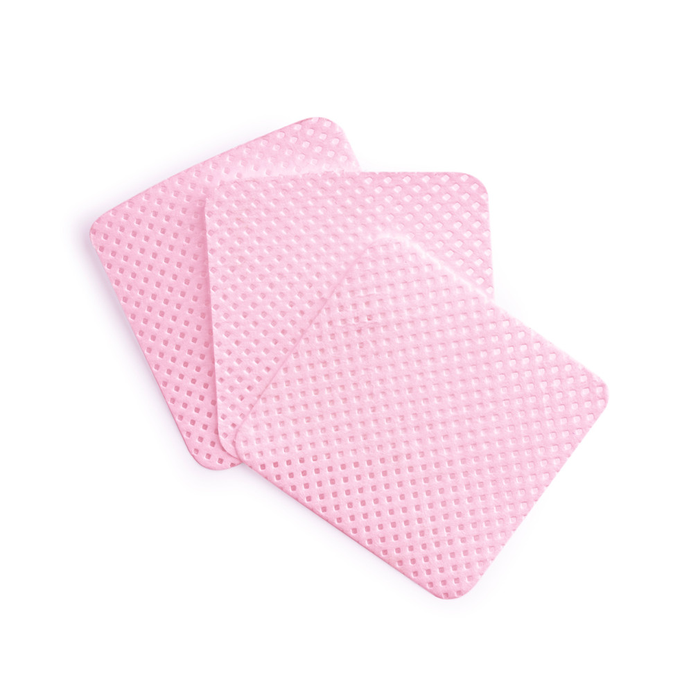 Perforated dustless pads - cotton, pink 500pcs