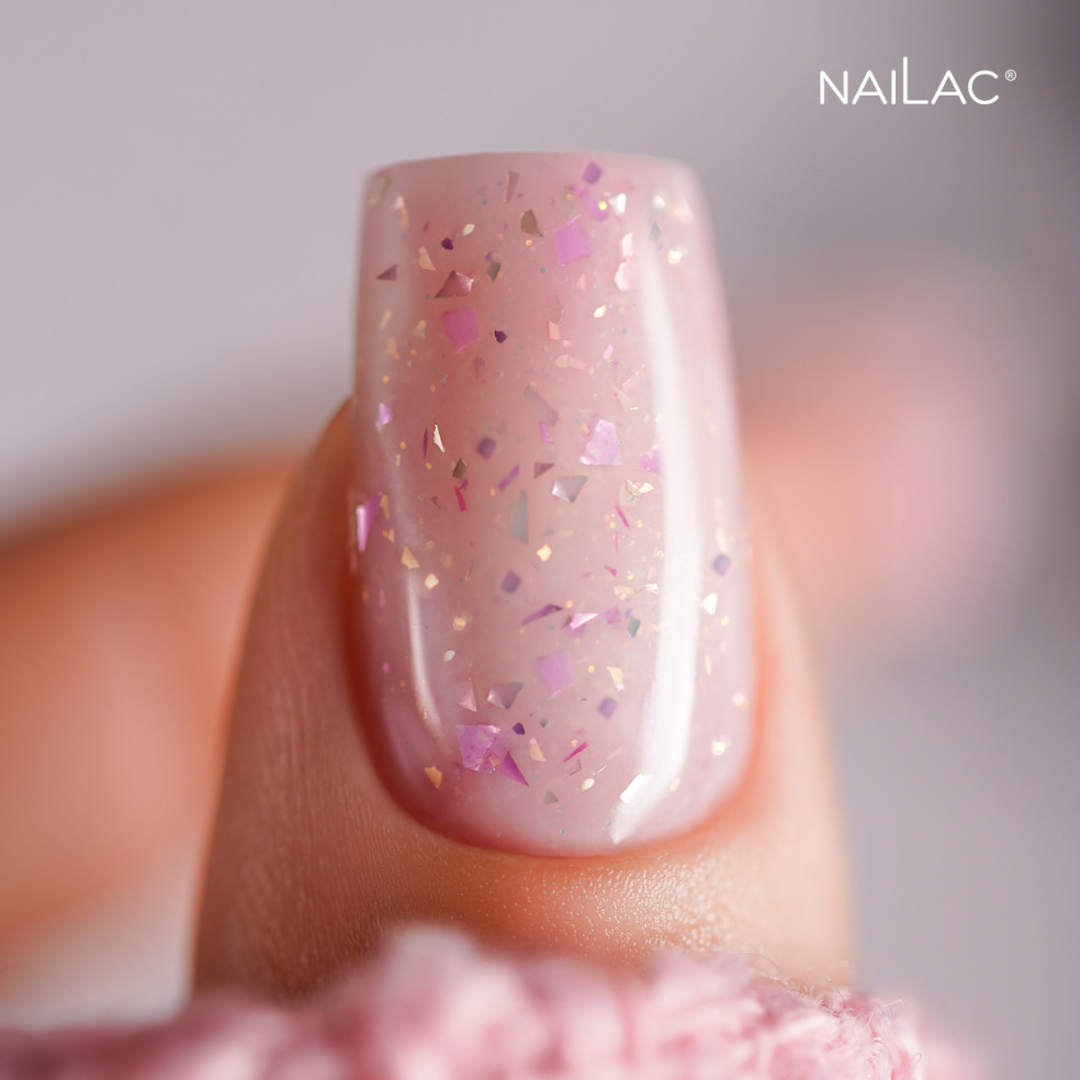 Rubber Base Glammy Base Milk&Purple...