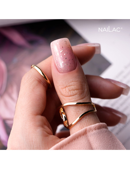 Rubber Base Glammy Base Powder&Rouge NaiLac 7ml