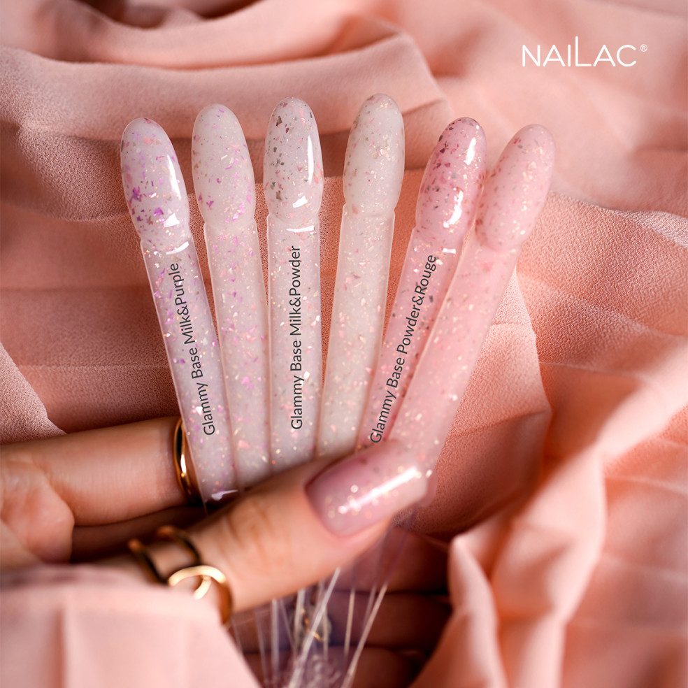 Rubber Base Glammy Base Milk&Purple...