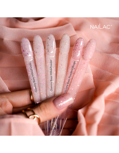 Baza kauczukowa Glammy Base Milk&Purple NaiLac 7ml