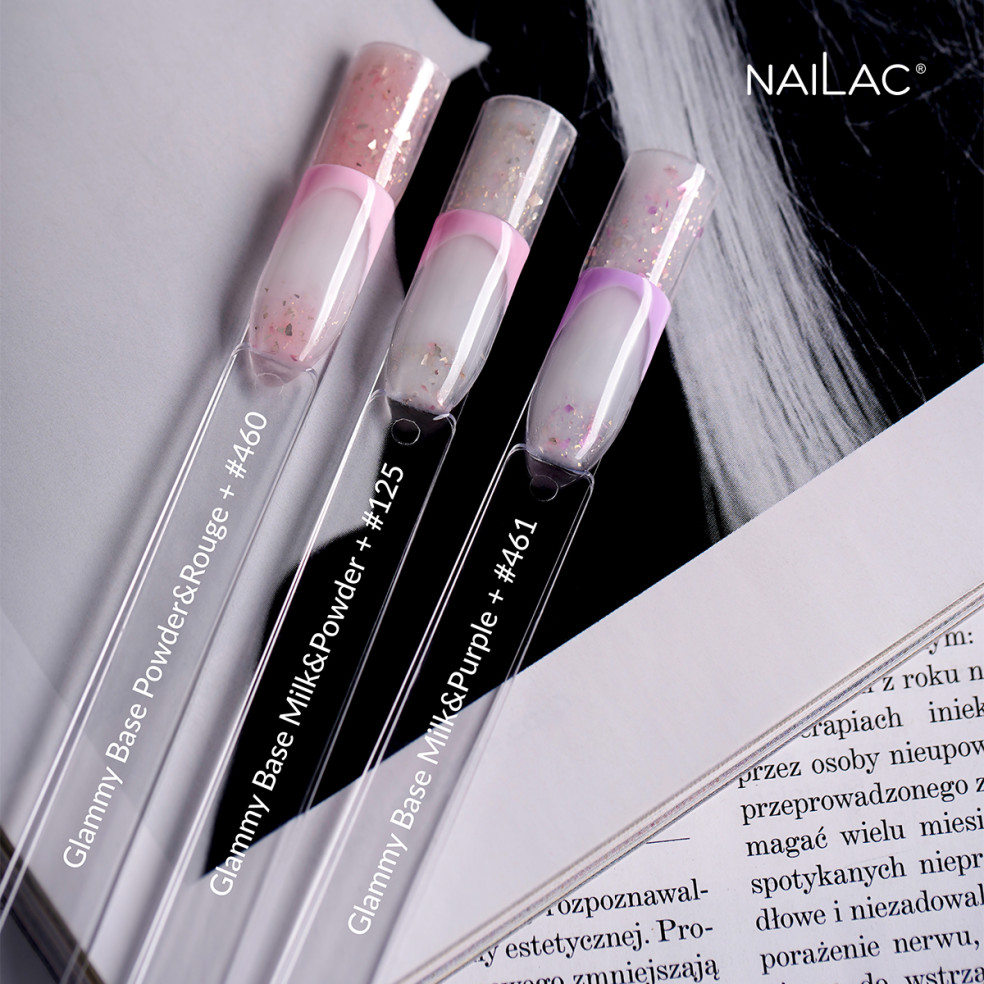 Rubber Base Glammy Base Milk&Purple...