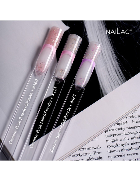 Baza kauczukowa Glammy Base Milk&Powder NaiLac 7ml
