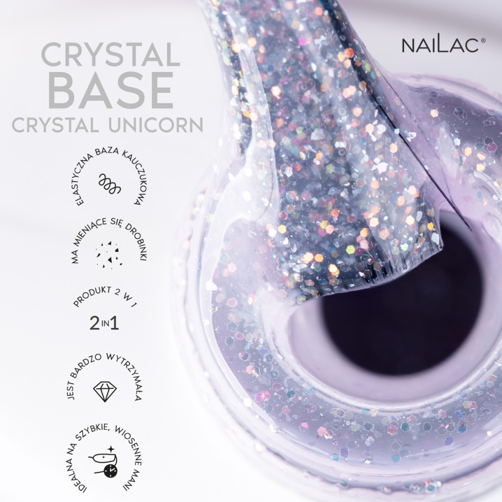 Rubber Base Crystal Unicorn NaiLac 7ml
