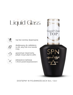 Butelka z topem hybrydowym Liquid Glass TOP 2