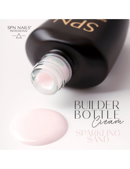 SPN Nails - Żel w butelce Builder Bottle Cream - Sparkling Sand 10ml