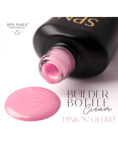 SPN Nails - Builder Bottle Cream - Pink 'n' Glow! 10ml 2