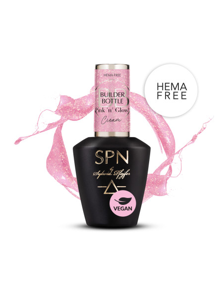 SPN Nails - Builder Bottle Cream - Pink 'n' Glow! 10ml