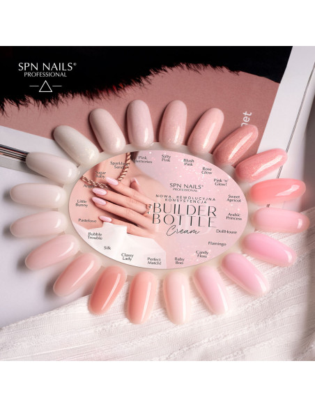 SPN Nails - Żel w butelce Builder Bottle Cream - Rose Glow 10ml