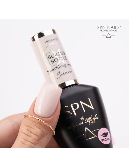 SPN Nails - Żel w butelce Builder Bottle Cream - Sparkling Sand 10ml