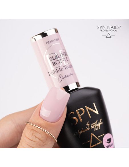 SPN Nails - Żel w butelce Builder Bottle Cream - Bubble Trouble 10ml