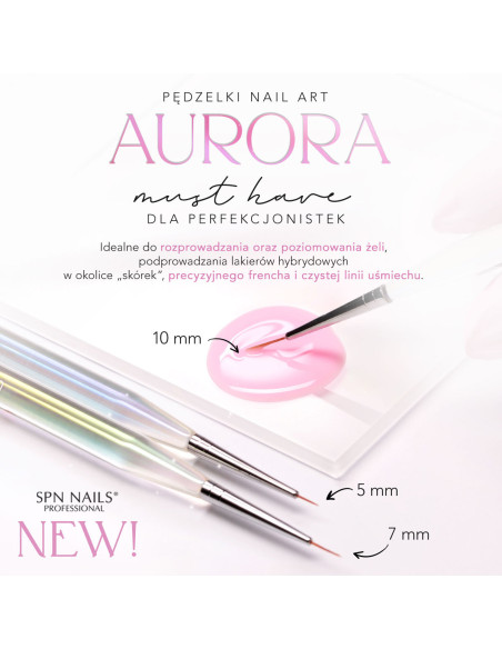 Brush Nail Art Aurora 7