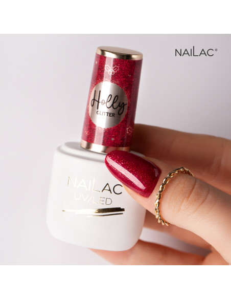 Hybrid polish Holly Glitter NaiLac 7ml