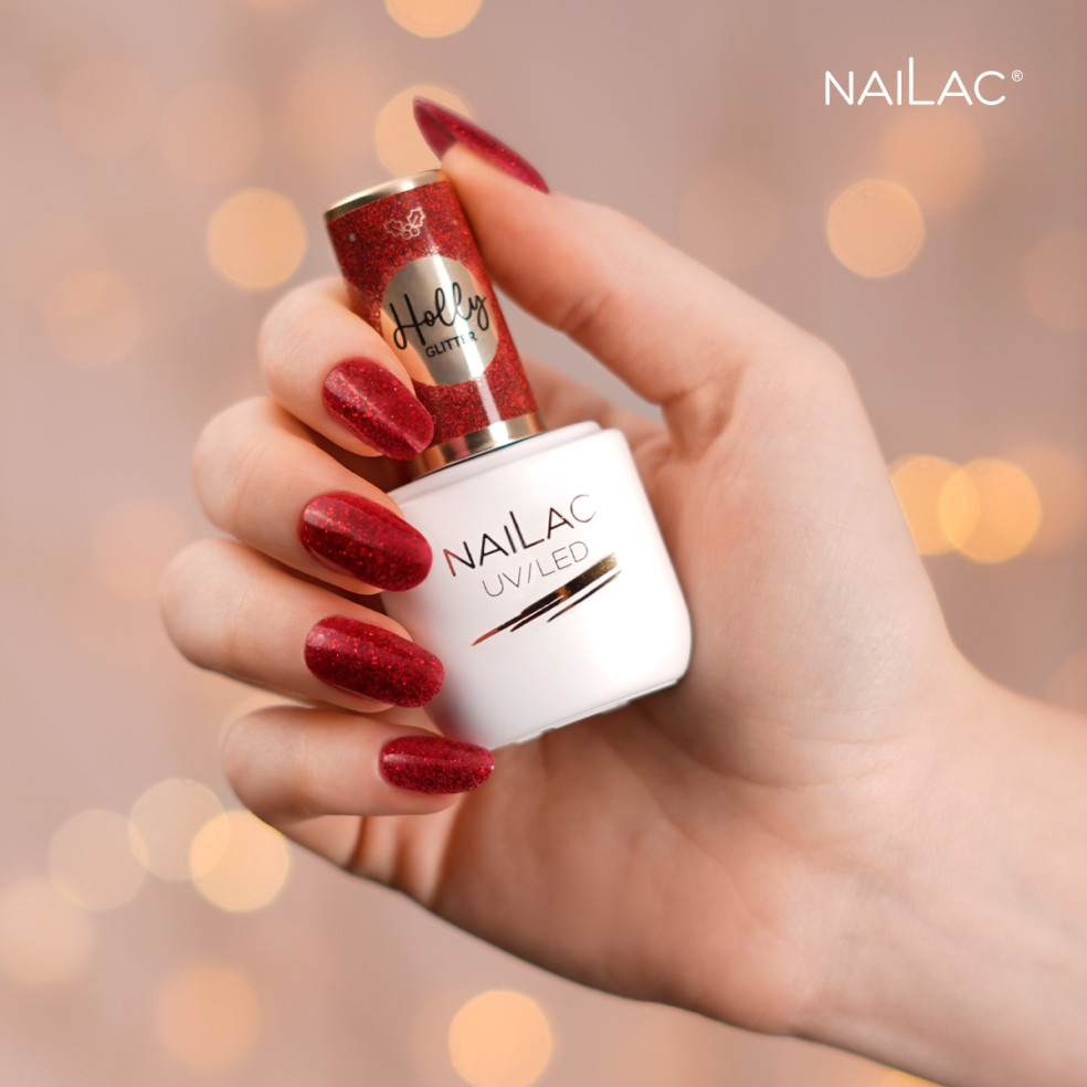 Lakier hybrydowy Holly Glitter NaiLac... Lakier hybrydowy Holly Glitter NaiLac...