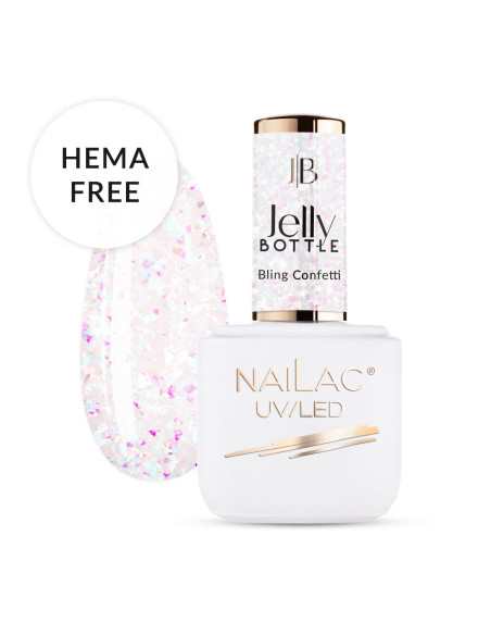 Żel w butelce Jelly Bottle Bling Confetti NaiLac 7ml
