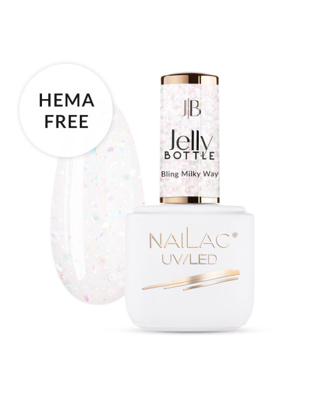 Żel w butelce Jelly Bottle Bling Milky Way NaiLac 7ml