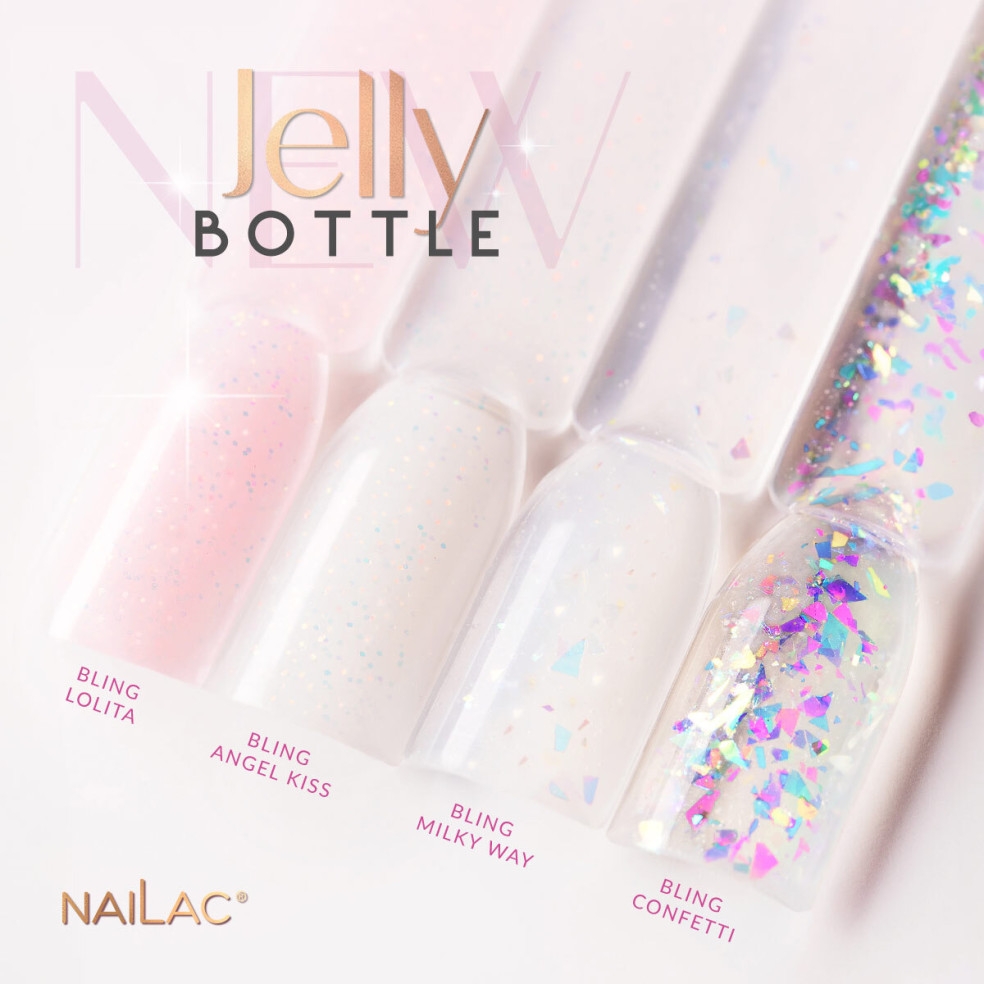 Jelly Bottle Bling Confetti NaiLac 7ml Jelly Bottle Bling Confetti NaiLac 7ml