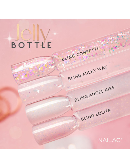 Żel w butelce Jelly Bottle Bling Milky Way NaiLac 7ml