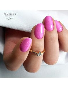 Butelka z lakierem hybrydowym i splashem w kolorze różowym 2