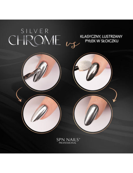 Lakier hybrydowy Silver Chrome UV LaQ 8ml