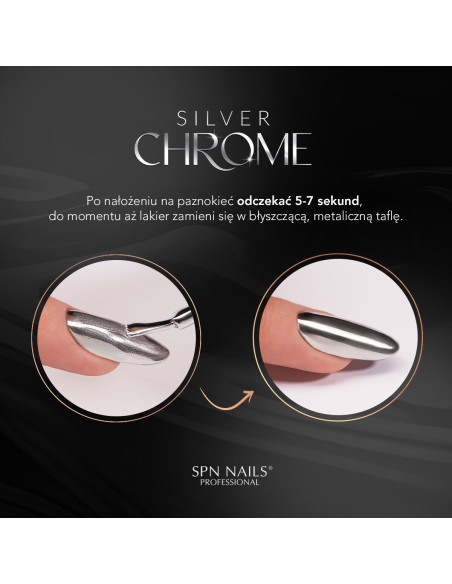 Lakier hybrydowy Silver Chrome UV LaQ 8ml