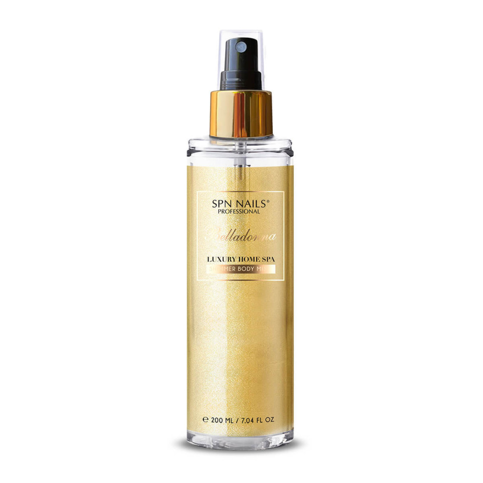 Butelka z perfumowaną mgiełką do ciała ze srebrnymi drobinkami Belladonna Shimmer