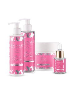 Zestaw perfumowanych kosmetyków SPA from Sylvia nr 3: balsam do ciała, że do kąpieli, peeling, oliwka