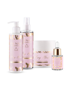 Zestaw perfumowanych kosmetyków SPA Say Yes nr 2: balsam do ciała, mgiełka, peeling, oliwka