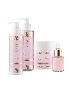 Zestaw perfumowanych kosmetyków SPA Say Yes! nr 3: żel do kąpieli, balsam do ciała, peeling, oliwka