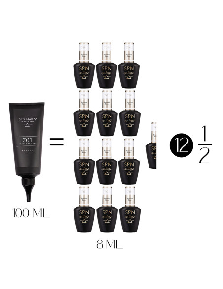 Baza hybrydowa 701 Bonder Base UV LaQ refill 100ml
