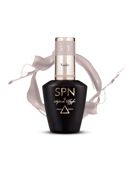 Butelka z lakierem hybrydowym i splashem w kolorze nude 511 Nude Butelka z lakierem hybrydowym i splashem w kolorze nude 511 Nude