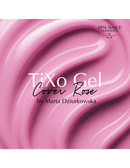 różowy żel do przedłużania paznokci z tiksotropiąTiXo Gel Cover Rose