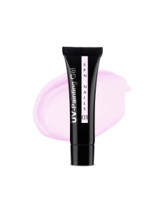 Tubka z farbką uv do zdobienia paznokci w kolorze jasnym różowym