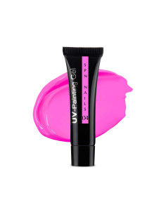 Tubka z farbką uv do zdobienia paznokci w kolorze intensywnym różowym