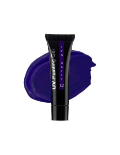 Tubka z farbką uv do zdobienia paznokci w kolorze granatowym