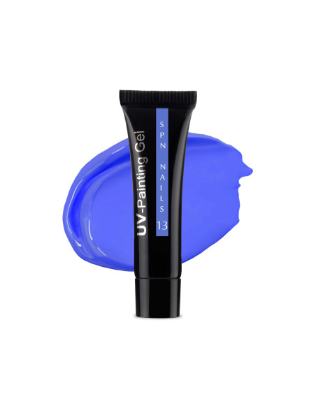 Tubka z farbką uv do zdobienia paznokci w kolorze niebieskim Tubka z farbką uv do zdobienia paznokci w kolorze niebieskim