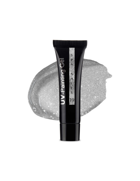 Kropla farbki do zdobienia paznoki w kolore srebrnym Kropla farbki do zdobienia paznoki w kolore srebrnym