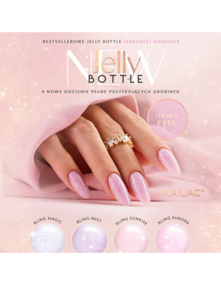 Jelly Bottle Bling Aurora NaiLac 7ml