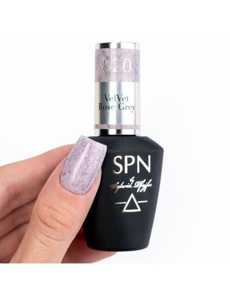 Lakier hybrydowy 820 VelVet Rose Grey UV LaQ 8ml - Termin ważności 11.2025